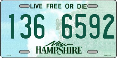 NH license plate 1366592