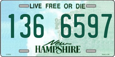 NH license plate 1366597