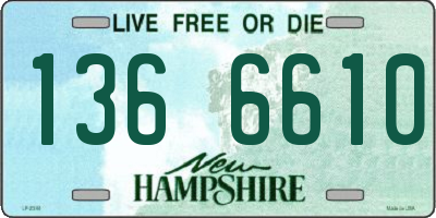 NH license plate 1366610