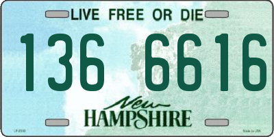 NH license plate 1366616