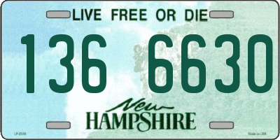NH license plate 1366630
