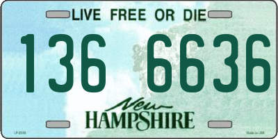 NH license plate 1366636