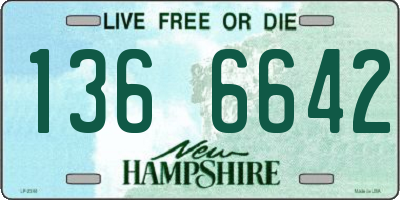 NH license plate 1366642