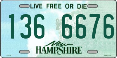 NH license plate 1366676