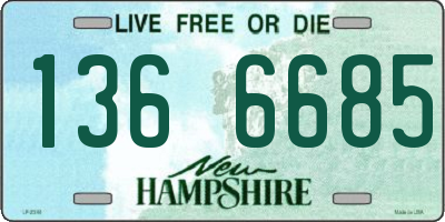 NH license plate 1366685