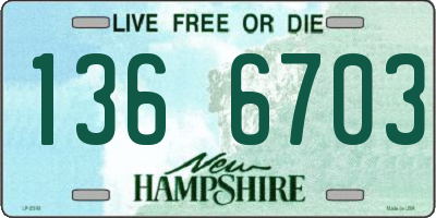 NH license plate 1366703