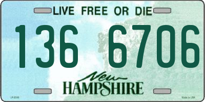 NH license plate 1366706
