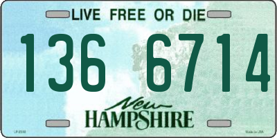 NH license plate 1366714