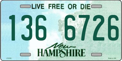NH license plate 1366726