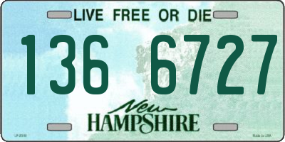 NH license plate 1366727