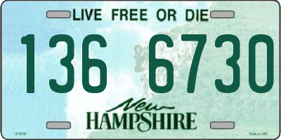 NH license plate 1366730