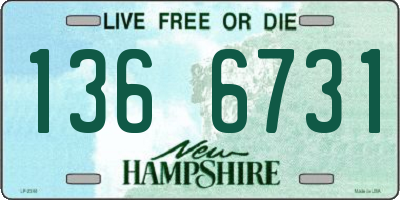 NH license plate 1366731