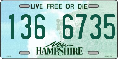 NH license plate 1366735