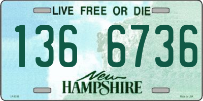 NH license plate 1366736