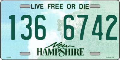 NH license plate 1366742