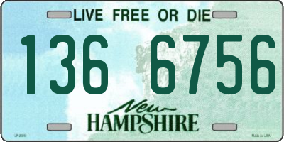NH license plate 1366756