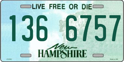 NH license plate 1366757