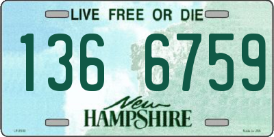 NH license plate 1366759