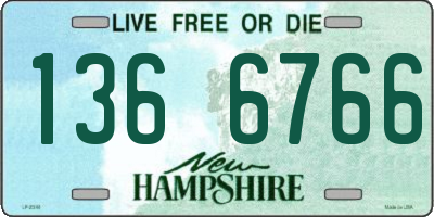 NH license plate 1366766