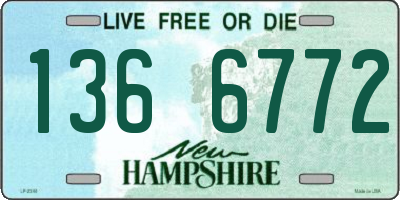 NH license plate 1366772