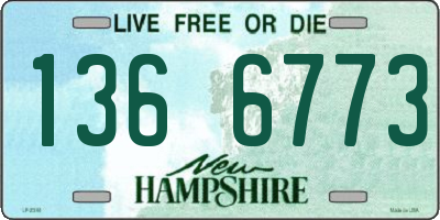 NH license plate 1366773