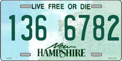 NH license plate 1366782