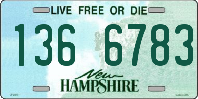NH license plate 1366783