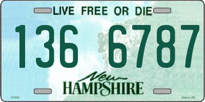 NH license plate 1366787