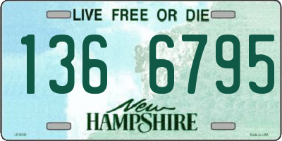 NH license plate 1366795