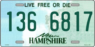 NH license plate 1366817