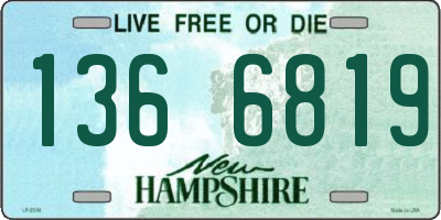 NH license plate 1366819