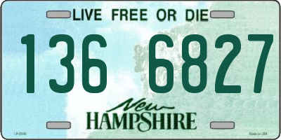 NH license plate 1366827