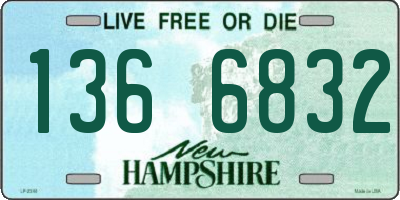 NH license plate 1366832