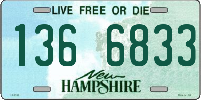 NH license plate 1366833