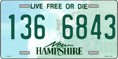 NH license plate 1366843