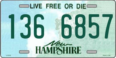 NH license plate 1366857