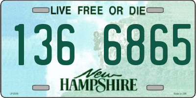 NH license plate 1366865
