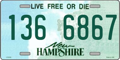 NH license plate 1366867