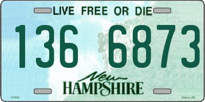 NH license plate 1366873