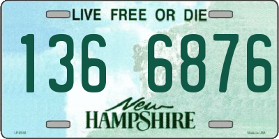 NH license plate 1366876
