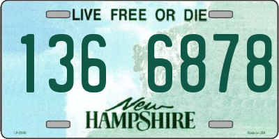 NH license plate 1366878