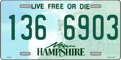 NH license plate 1366903