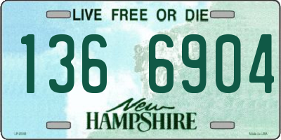 NH license plate 1366904