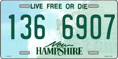 NH license plate 1366907