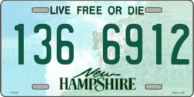 NH license plate 1366912