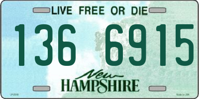 NH license plate 1366915