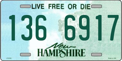 NH license plate 1366917