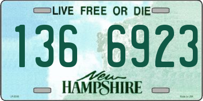 NH license plate 1366923