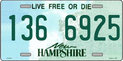 NH license plate 1366925