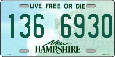 NH license plate 1366930